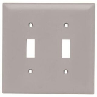 Product image: P&S TP2-GRY GRY 2G SW PLATE