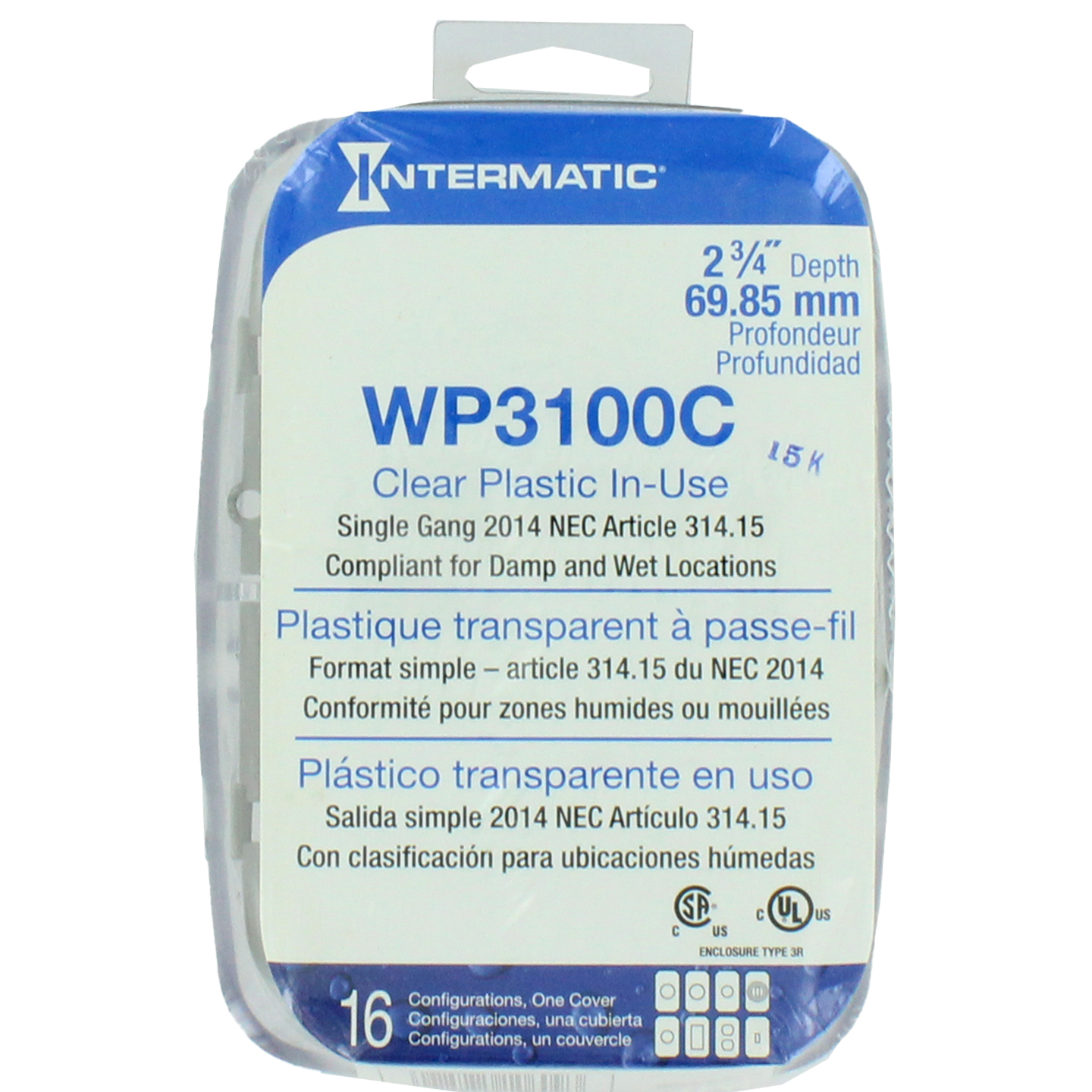 Product image: INT-MAT WP3100C 2-3/4 1G WTRPRF CVR