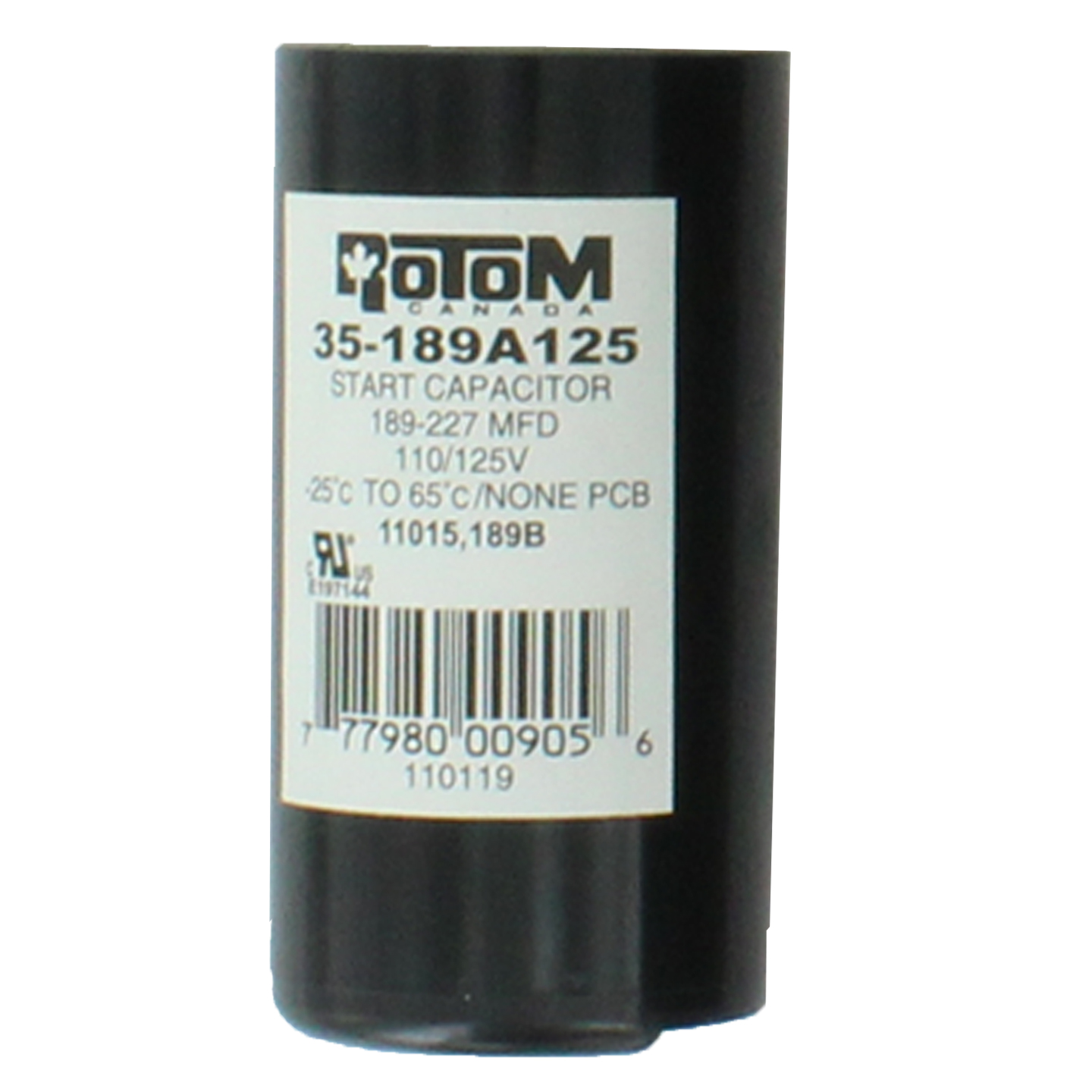 Product image: MORRIS 35-189A125 189-227uf 125v